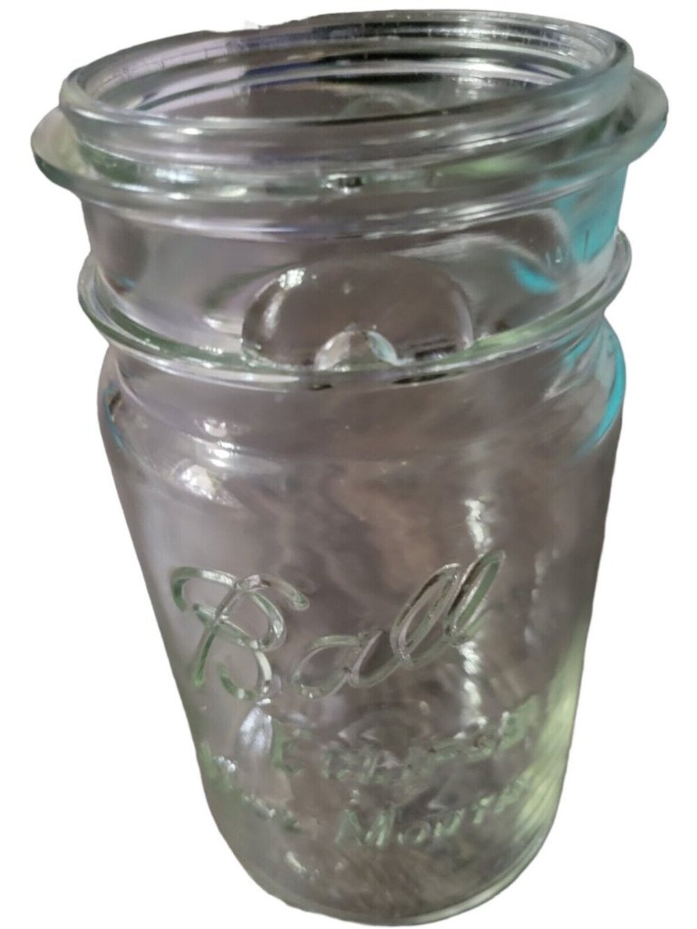Ball Eclipse Quart Wire Closure Clear Wide Mouth Canning Jar Glass Vtg no bail
